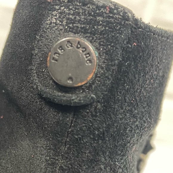 RAG & BONE Ashby black suede block heel bootie - Picture 6 of 9